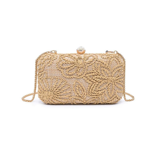 Carter Evening Bag: Natural