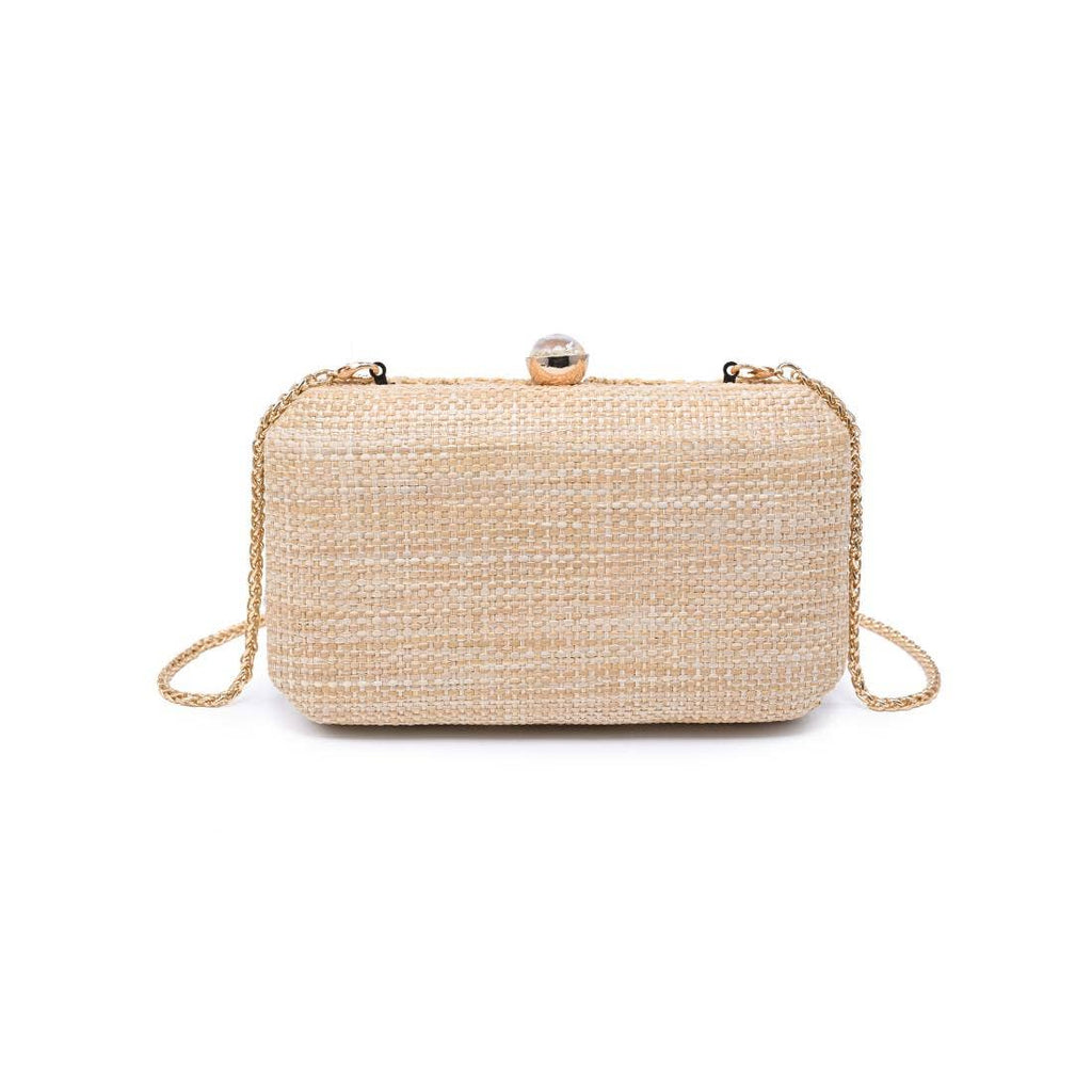 Carter Evening Bag: Natural
