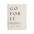 Book titled 'Go For It' by Melissa Horvath on a white background