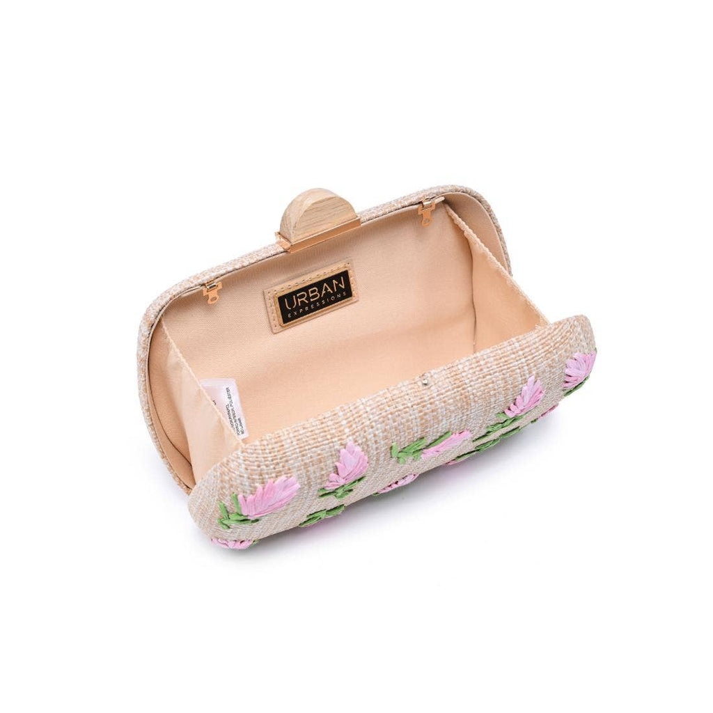 Kayden Evening Bag: Pink Natural